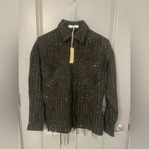 MNML Mens Heavyweight Raw Edge Flannel Shirt